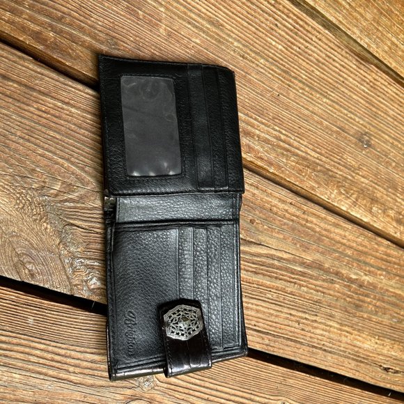 Vintage Brighton Black Fold Over Wallet - Picture 6 of 10